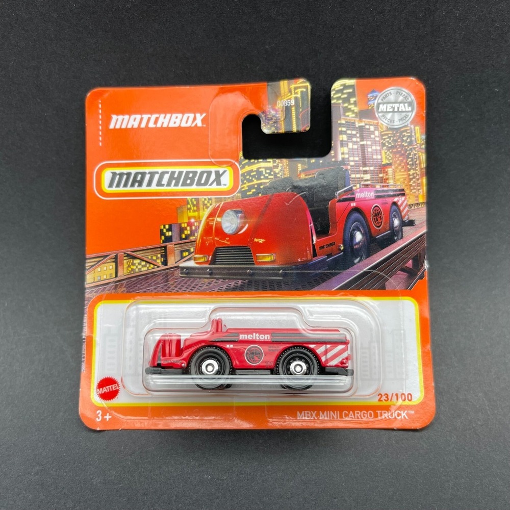 Matchbox MBX Mini Cargo Truck Melton Red Diecast 1/64 Scale #23/100 Short Card